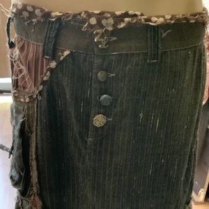 HANDMADE LAYERED ASYMMETRICAL SKIRT